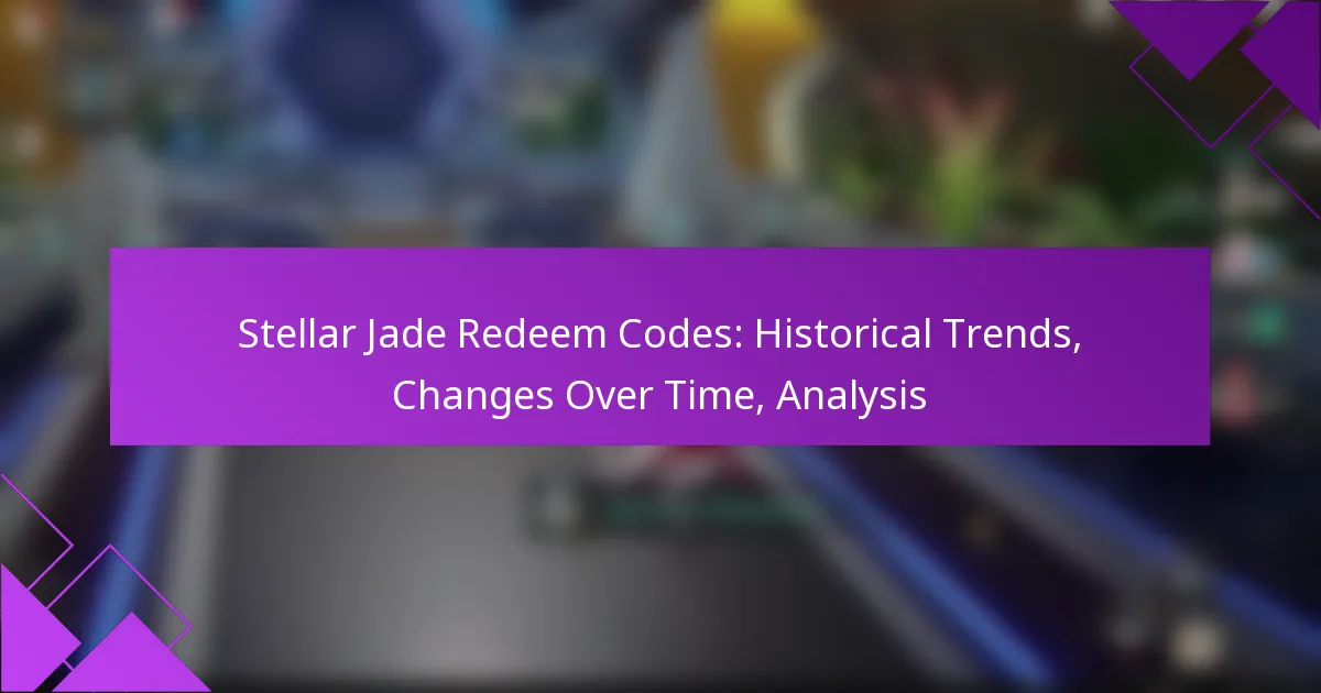 Stellar Jade Redeem Codes: Historical Trends, Changes Over Time, Analysis